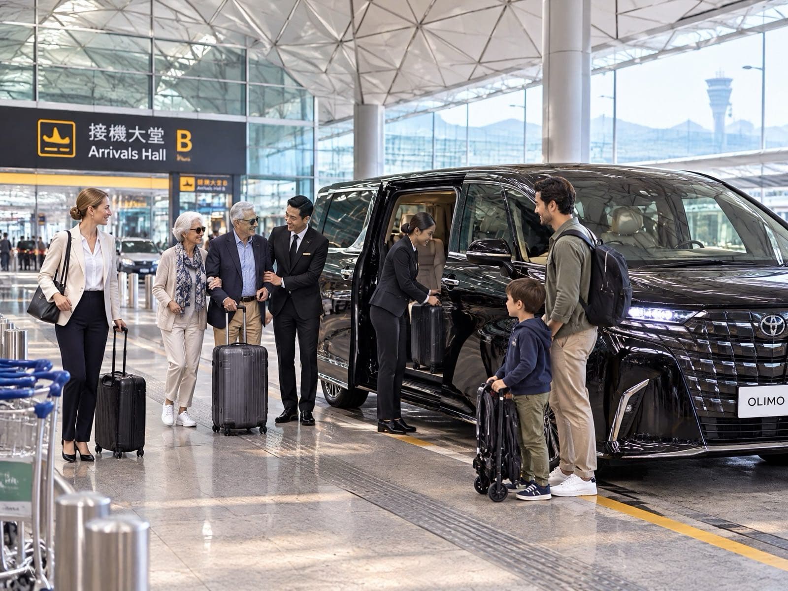 Arrival pickup at HKIA