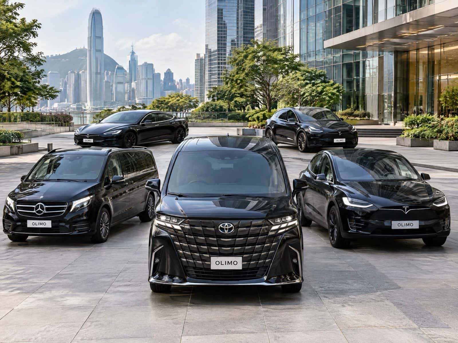 香港機場接送 Alphard Tesla V-Class 車隊